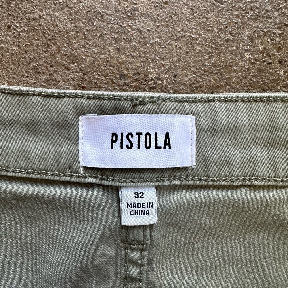 Pistola Denim Ashton Pant in Wild Fern Size 32 Chinos Sage Green Ankle - Picture 8 of 9